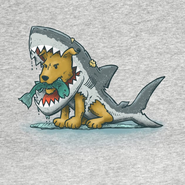 Sharksuit Dog by nickv47